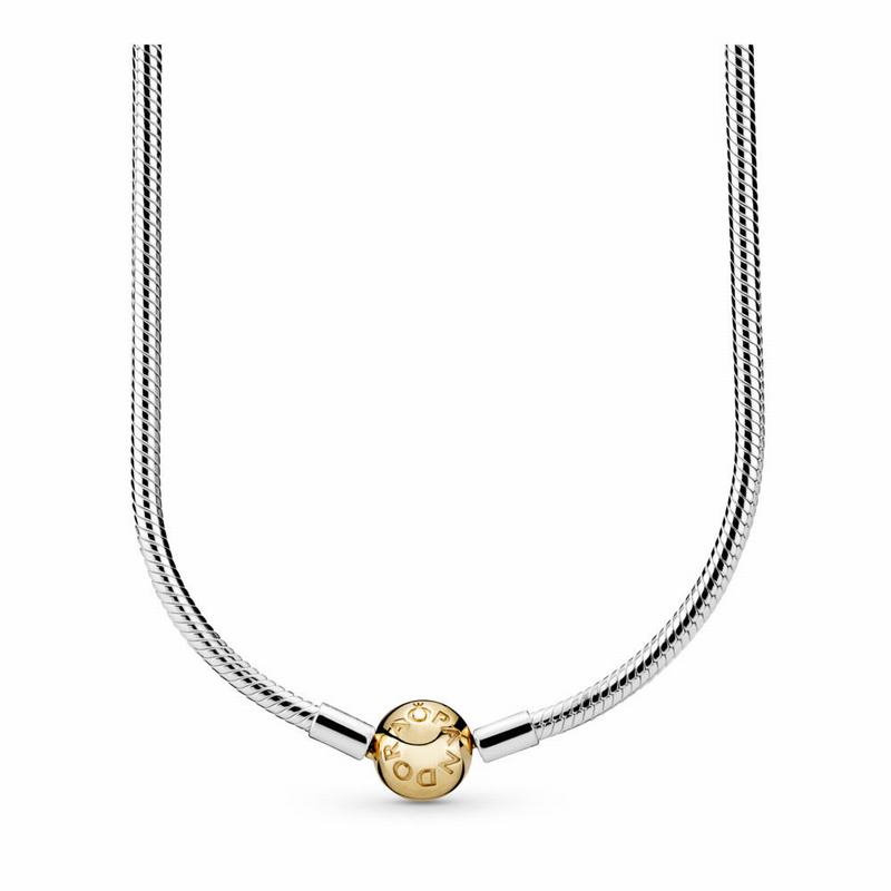 Pandora Australia Charm Necklace with 14K Gold Clasp - Two Tone | CRPDHA524